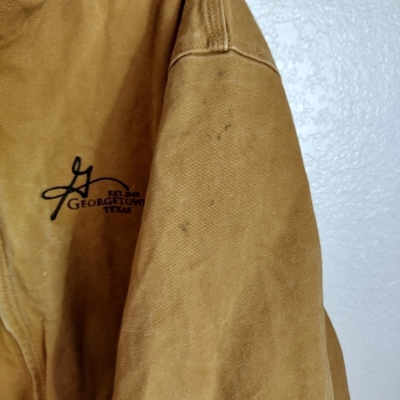 Vintage Carhartt Detroit hoodie canvas full zip jacket sz 2XL - Picture 10 of 16